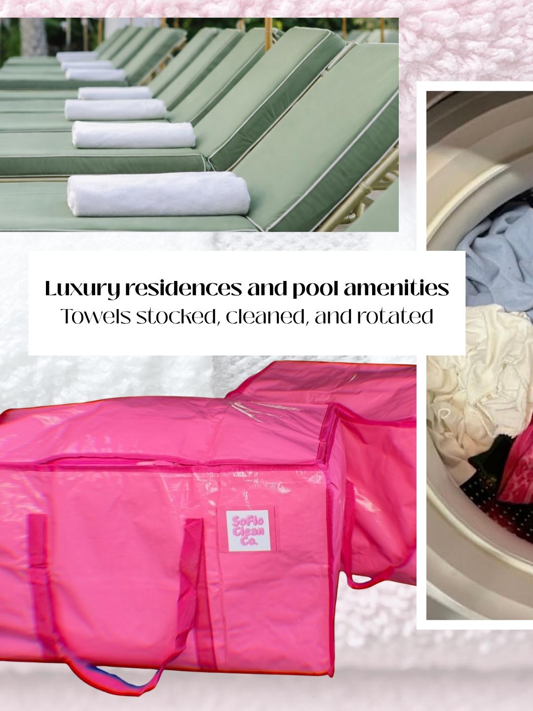 Luxury residence pool towel service